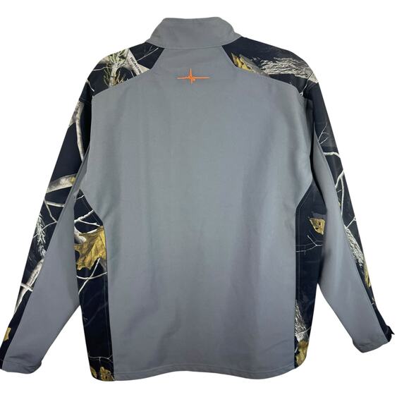 Habit Outdoors NWT Castlerock Gray Zip Lined Softshell Jacket Pockets Men's Sz L - Picture 2 of 10